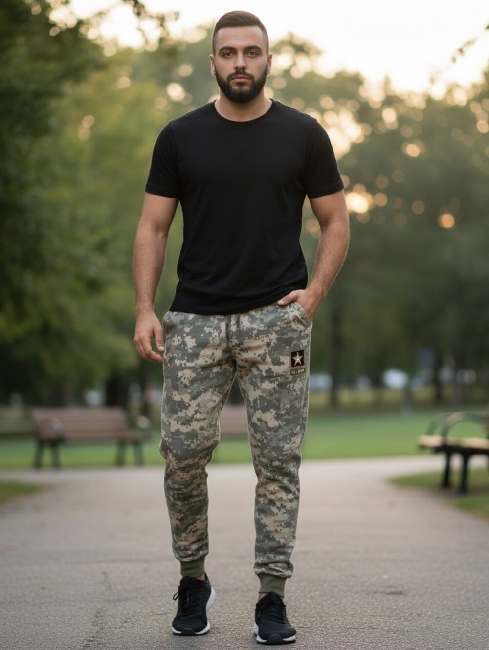 Us army joggers Sweatpants Digital Camo , Men's XL